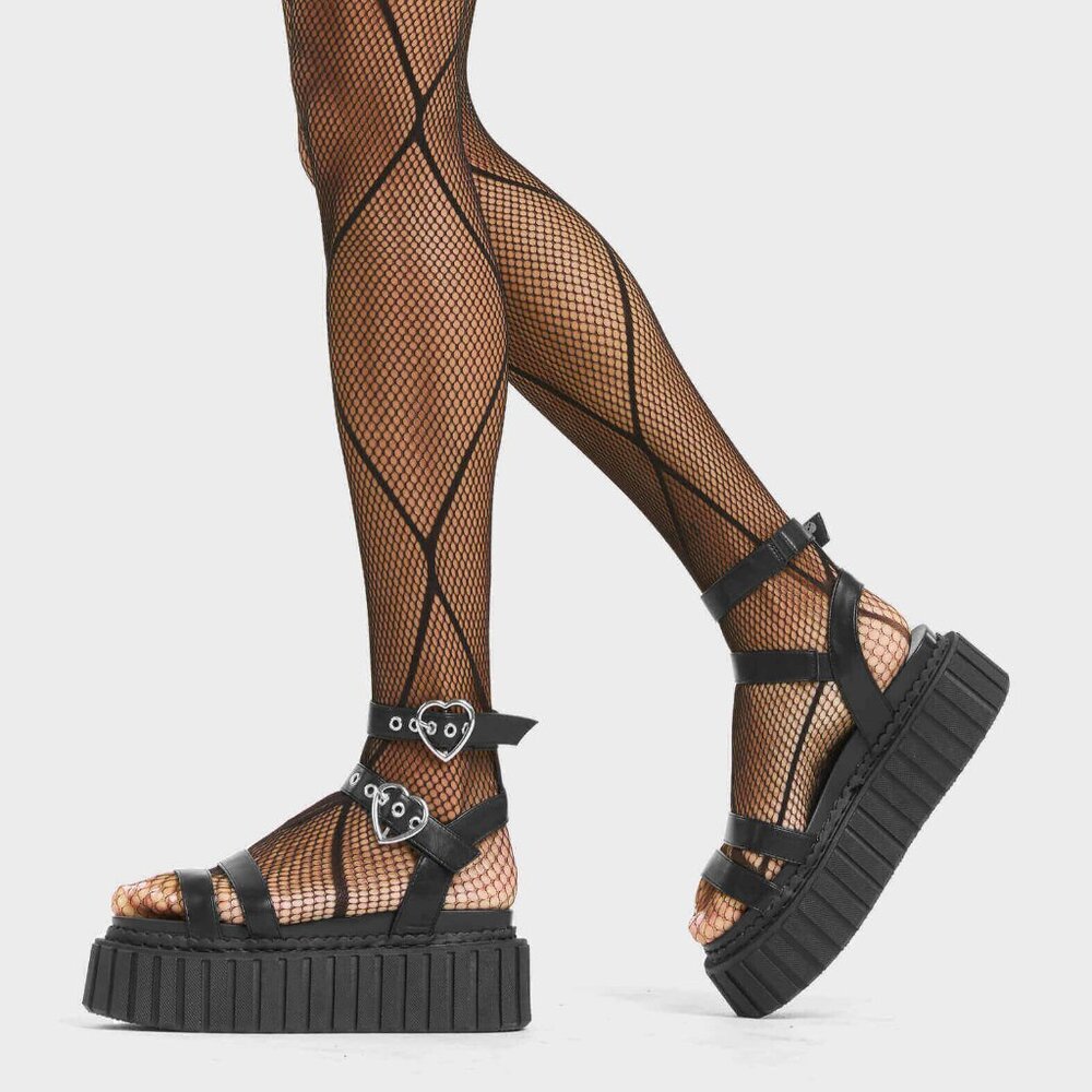 Walkin' On Sunshine Chunky Platform Creeper Sandals (US 5)